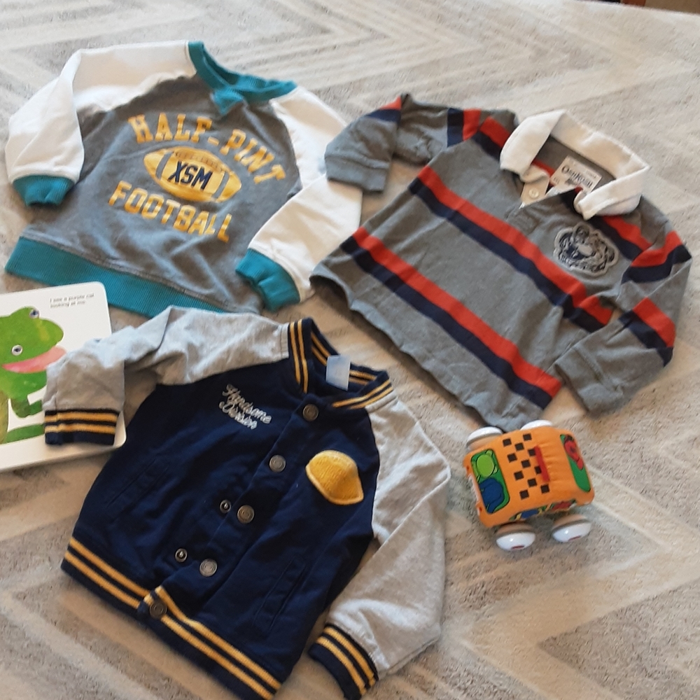18 month sweatshirt, jacket, rugby